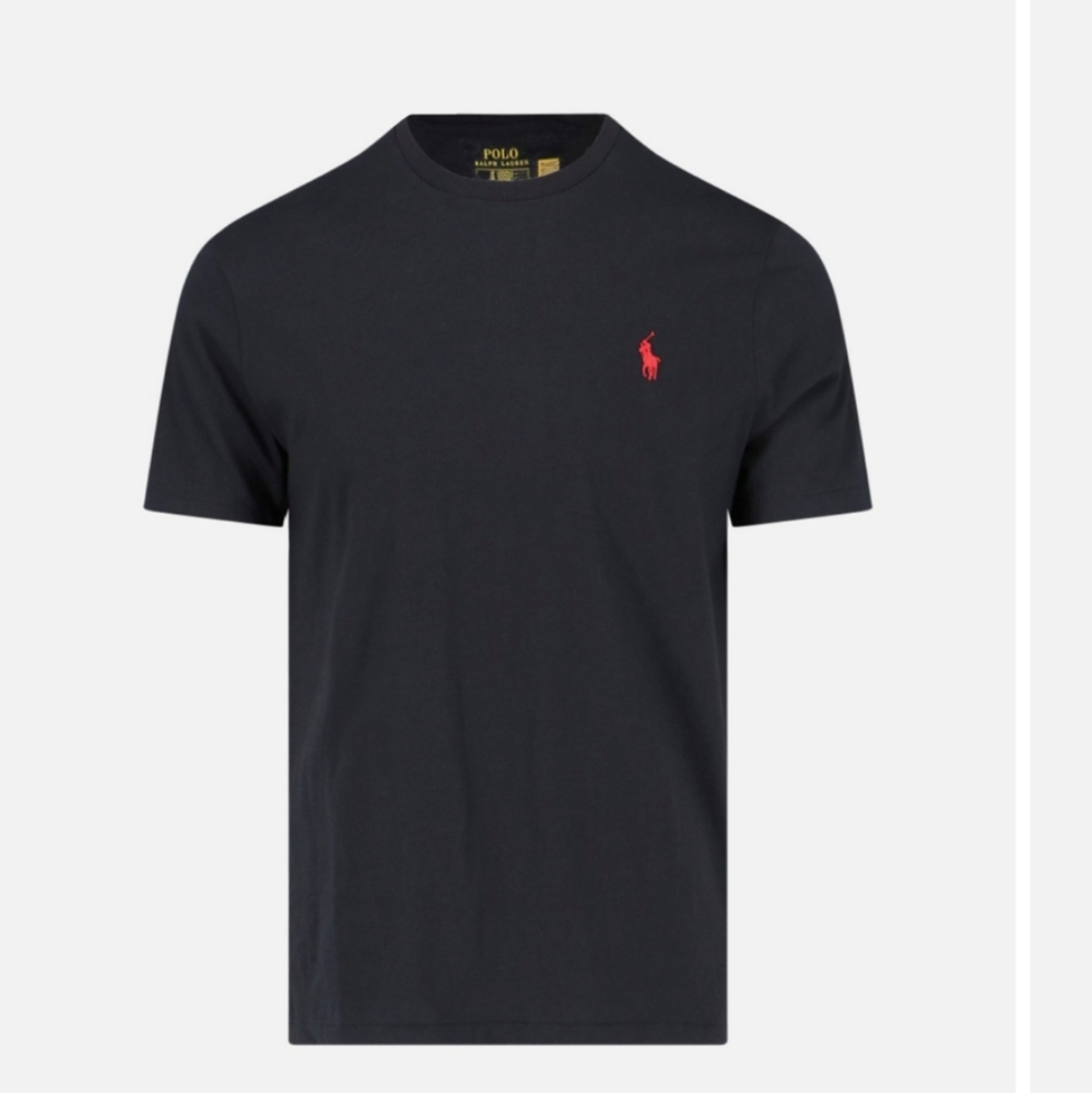 Polo Ralph Lauren Cotton T-Shirt Black Size Large - Picture 5 of 8